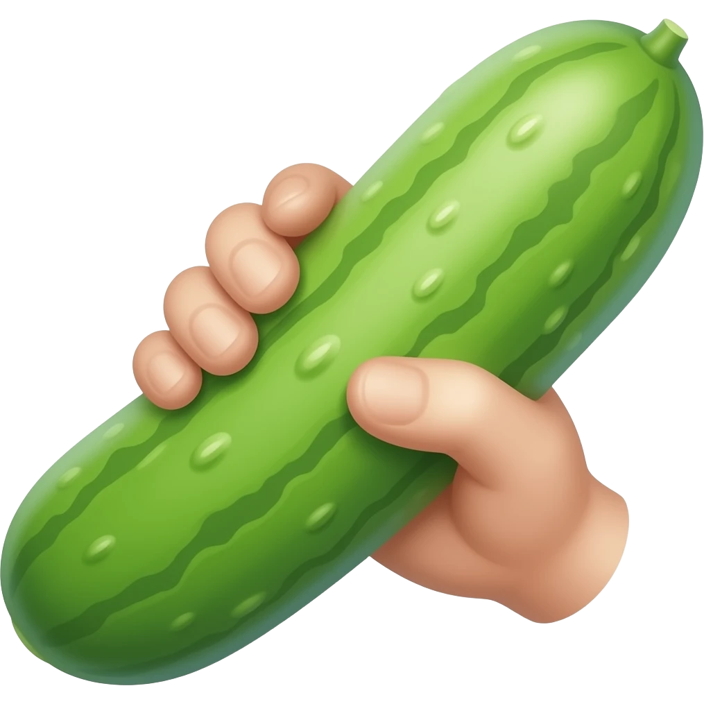 一只手握住黄瓜 emoji