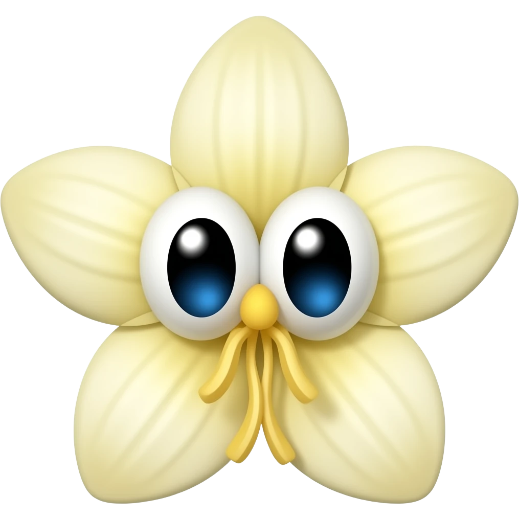 vanillaflower with eyes emoji