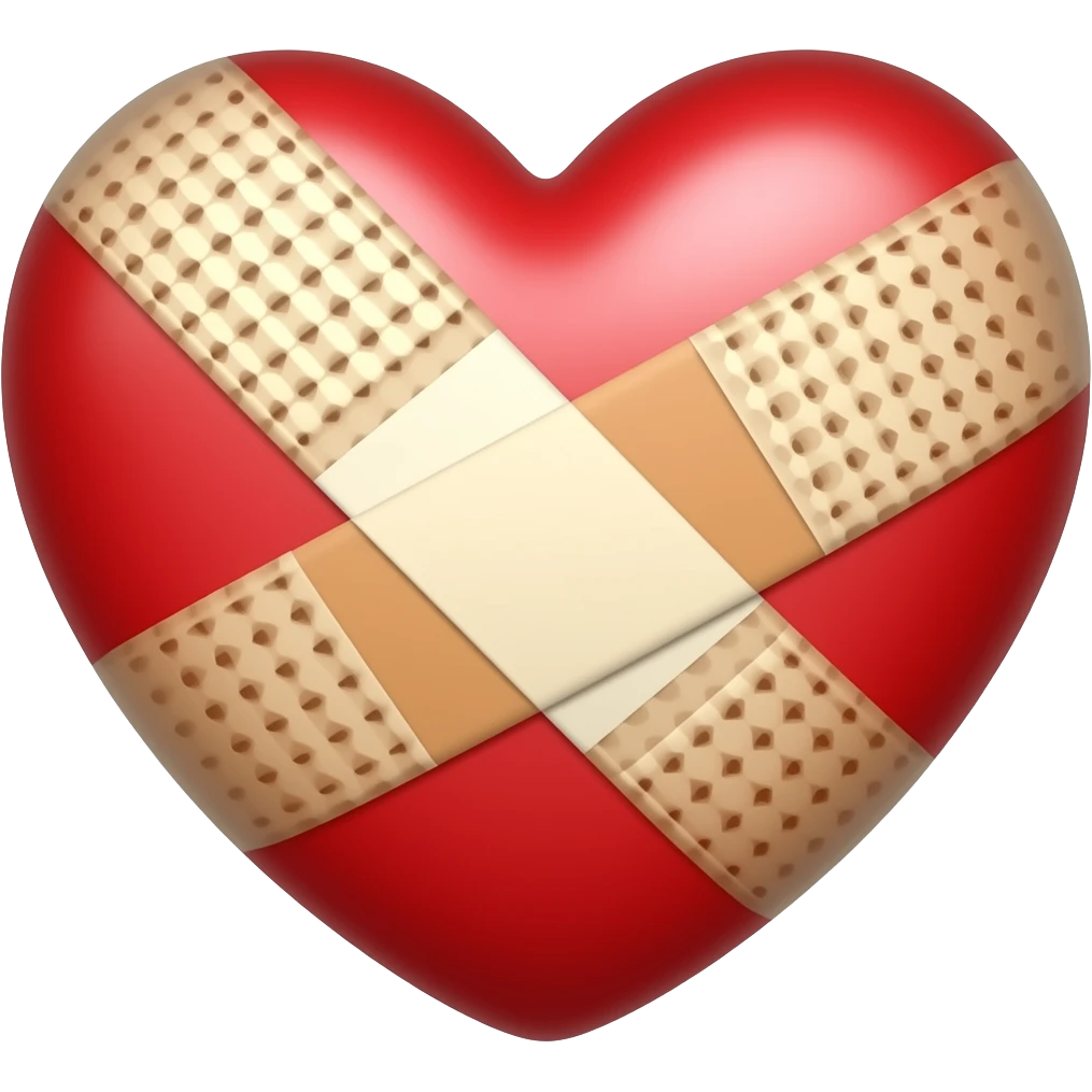 Сердце с пластырем emoji