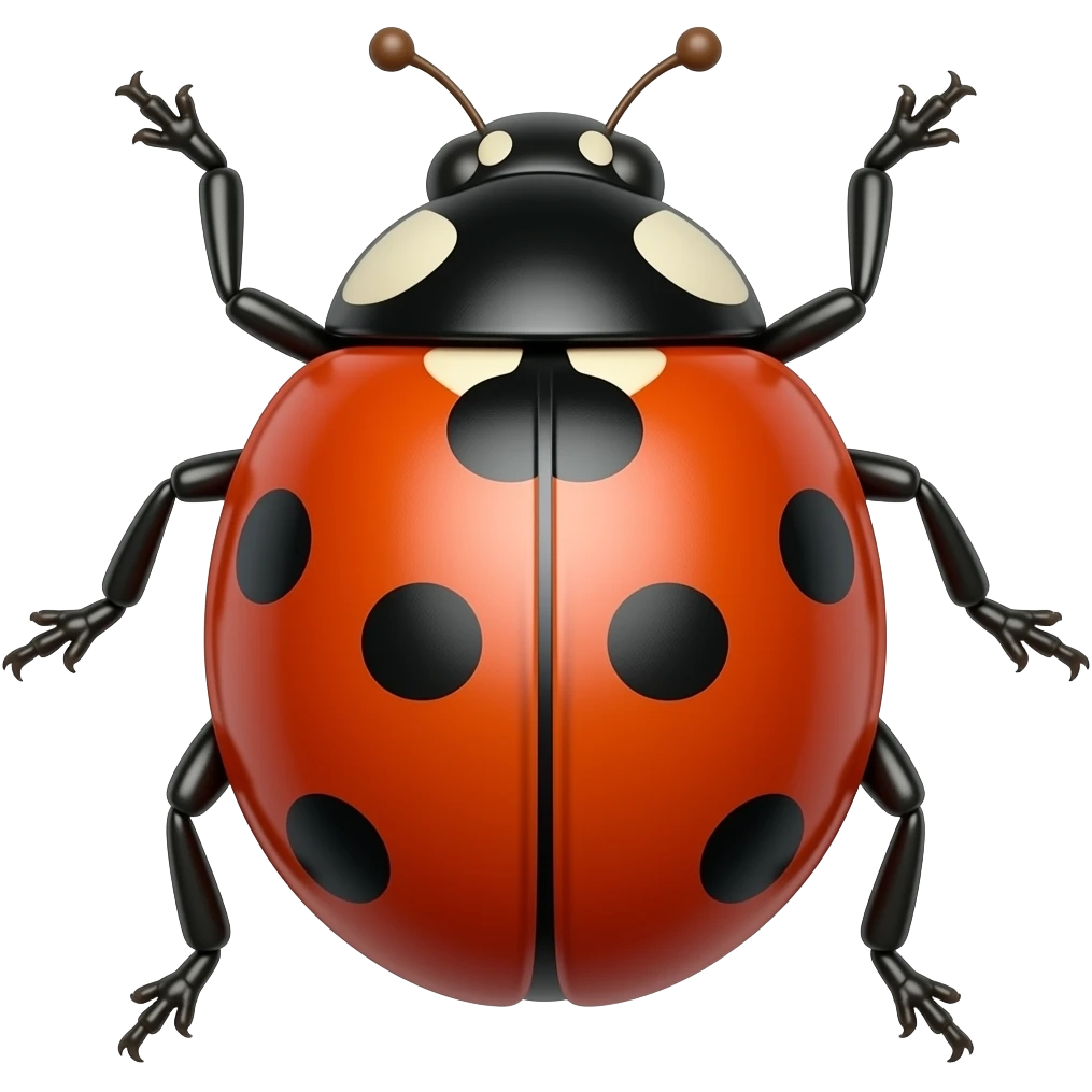 a lady bug emoji