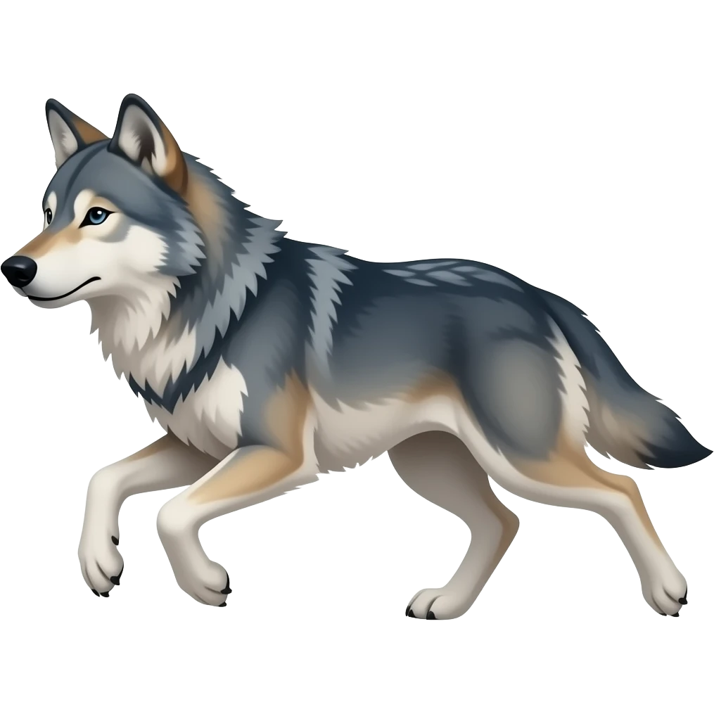 Uluyan kurt emoji