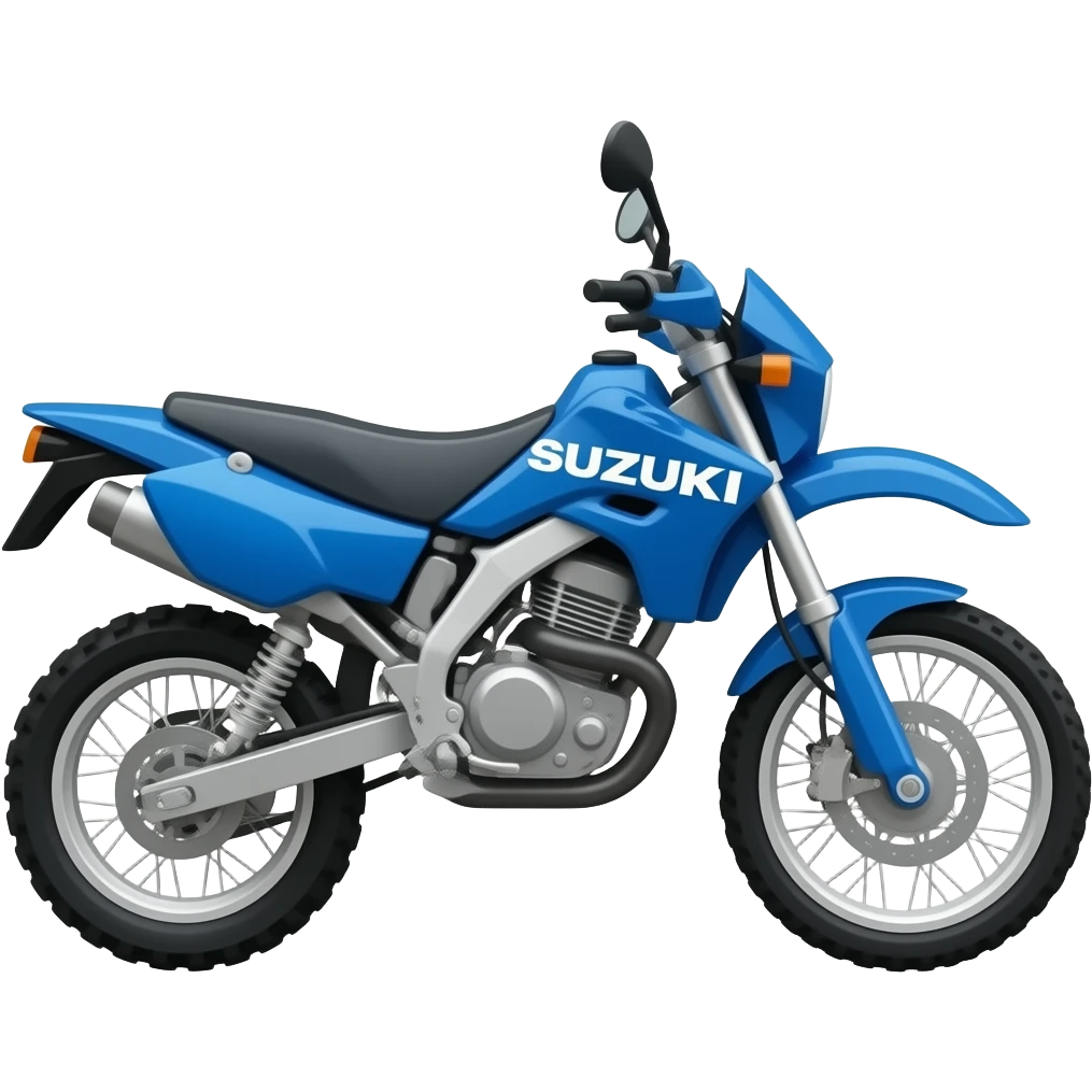 Suzuki Dr650se single cylinder blue dual sport emoji