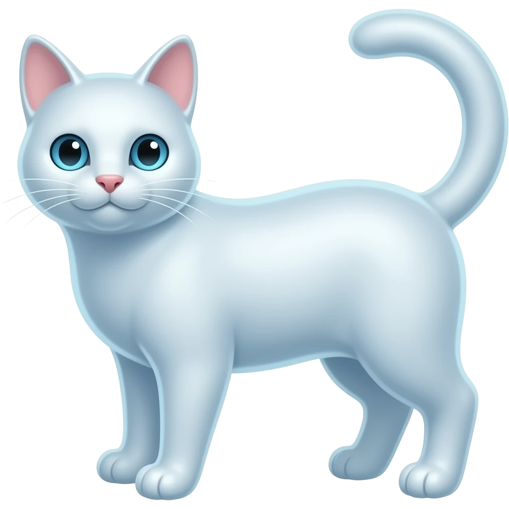 Transparent cat emoji