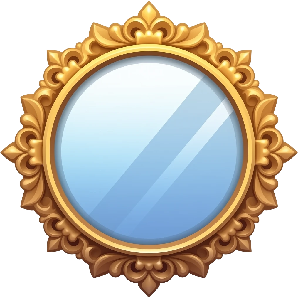 fancy gradient mirror emoji