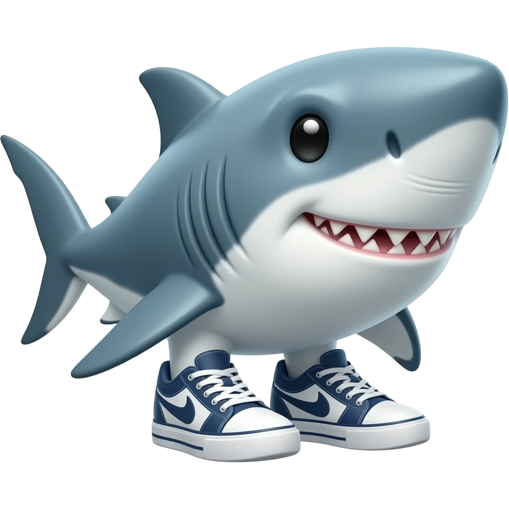 🦈+👟+👟 emoji