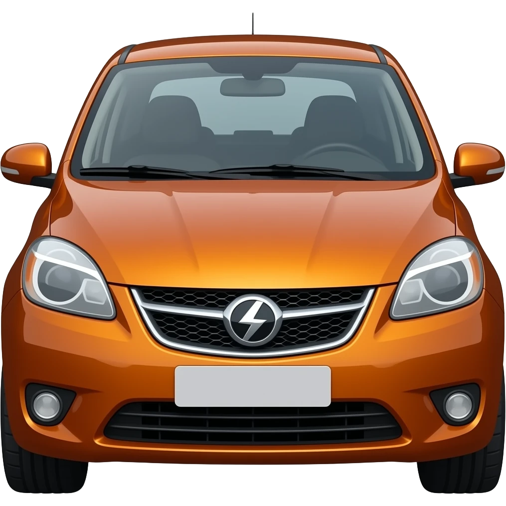 daicia Jogger dark orange metallic familly car, emoji
