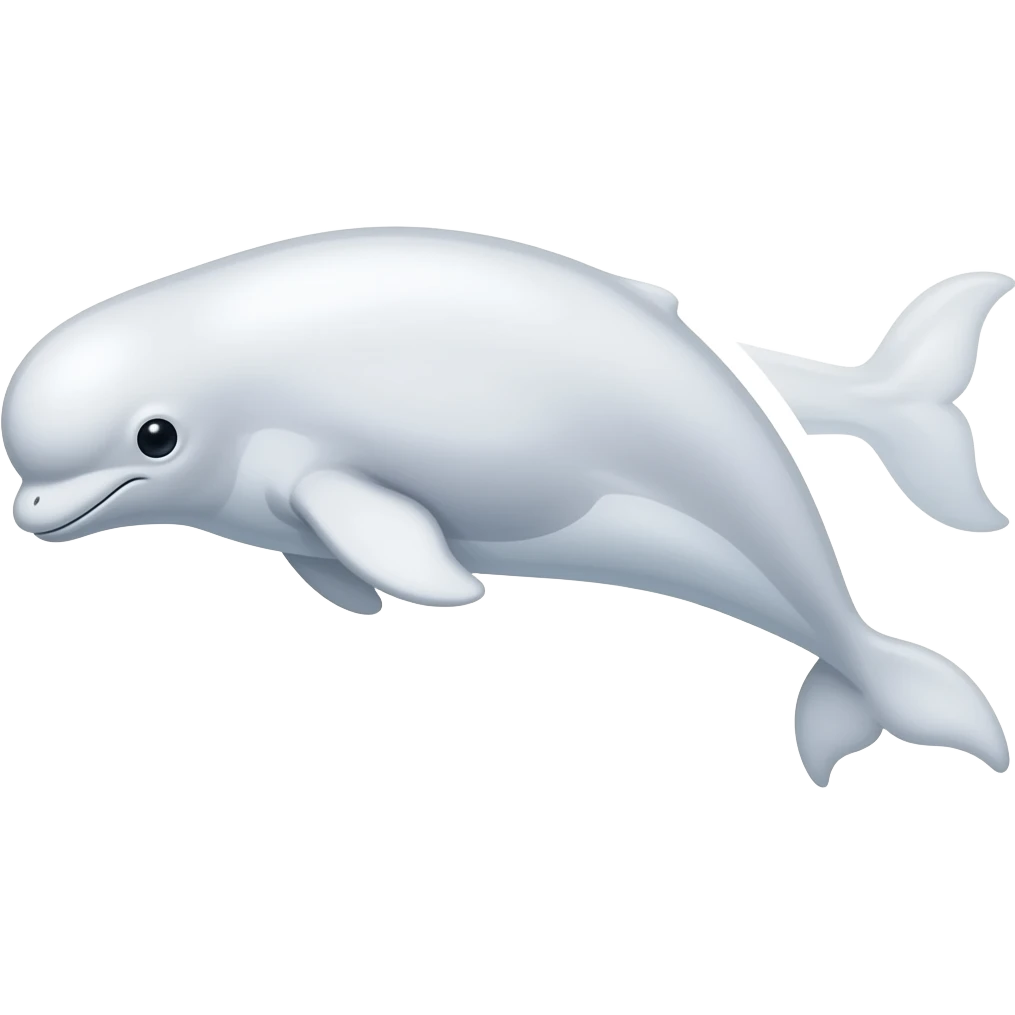 Beluga whale emoji