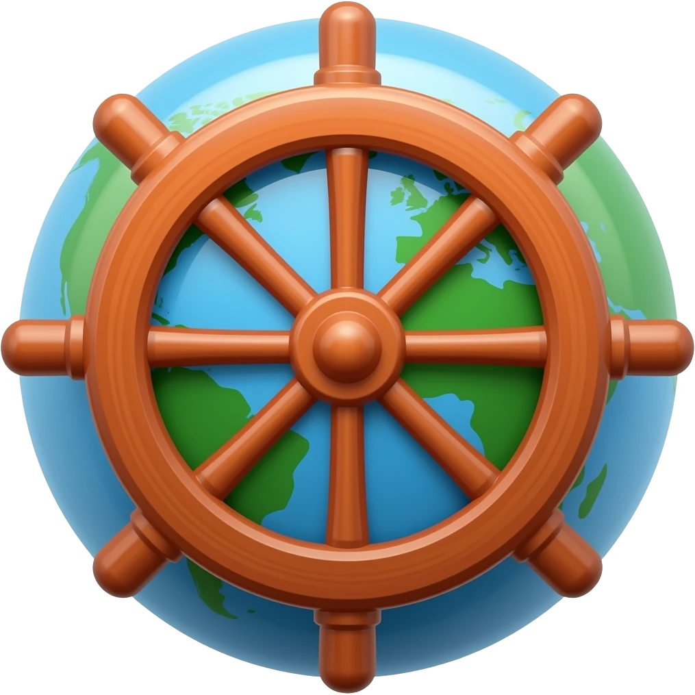 le bleu du ciel pour la liberté, le vert de la terre pour nos racines, et la roue rouge pour le voyage éternel. emoji