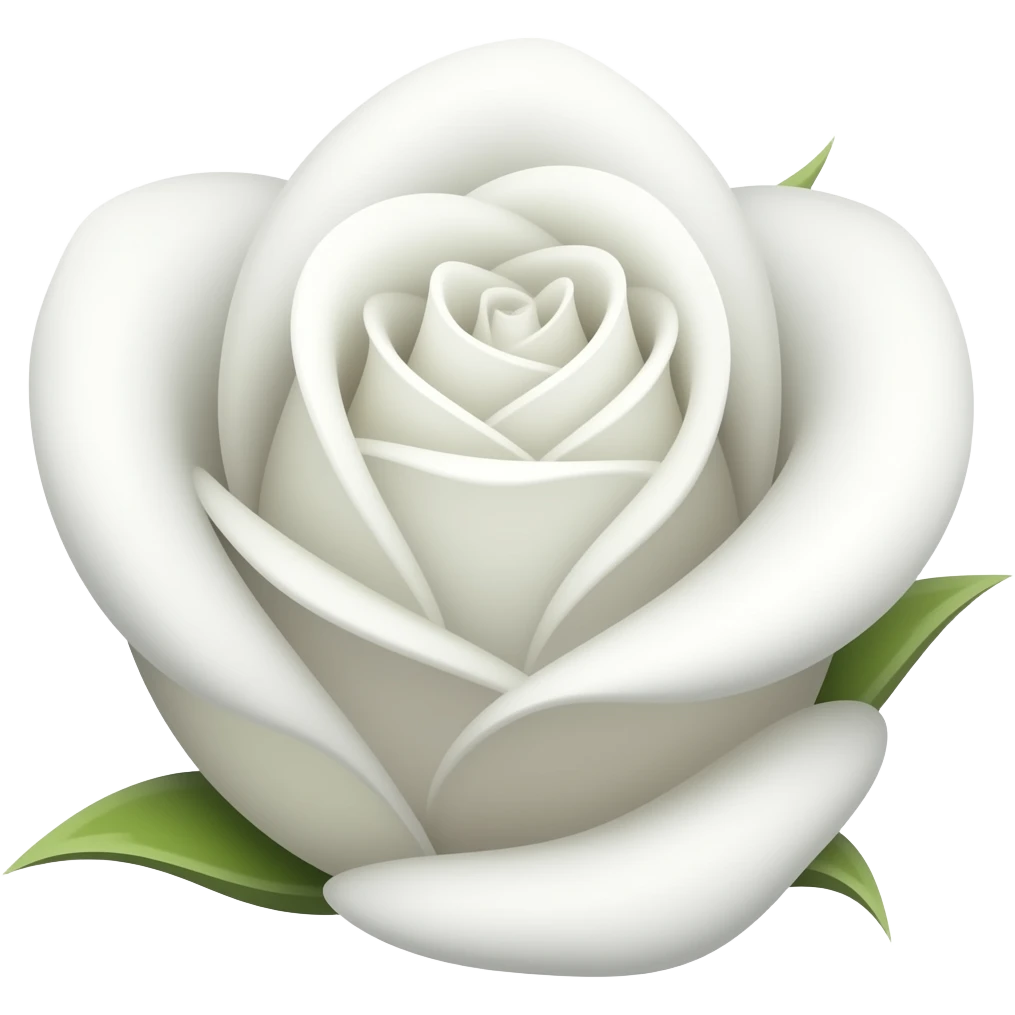 White Yorkshire rose emoji