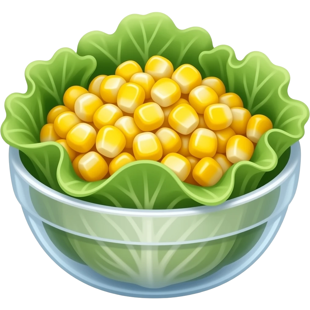 Lettuce corn salad emoji emoji