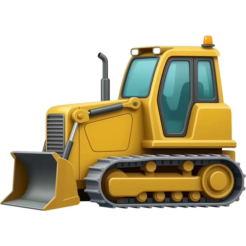 Bulldozer emoji