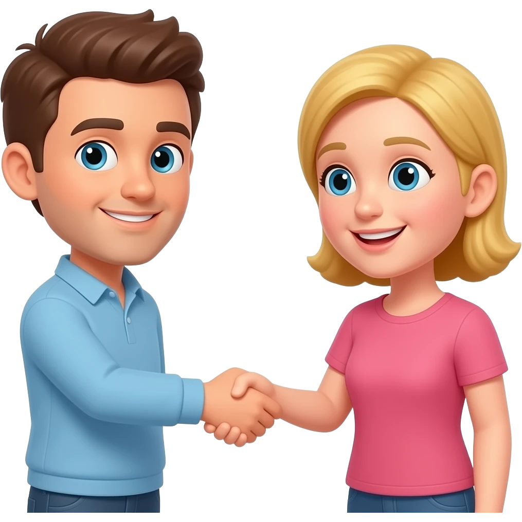 Dapping handshake emoji