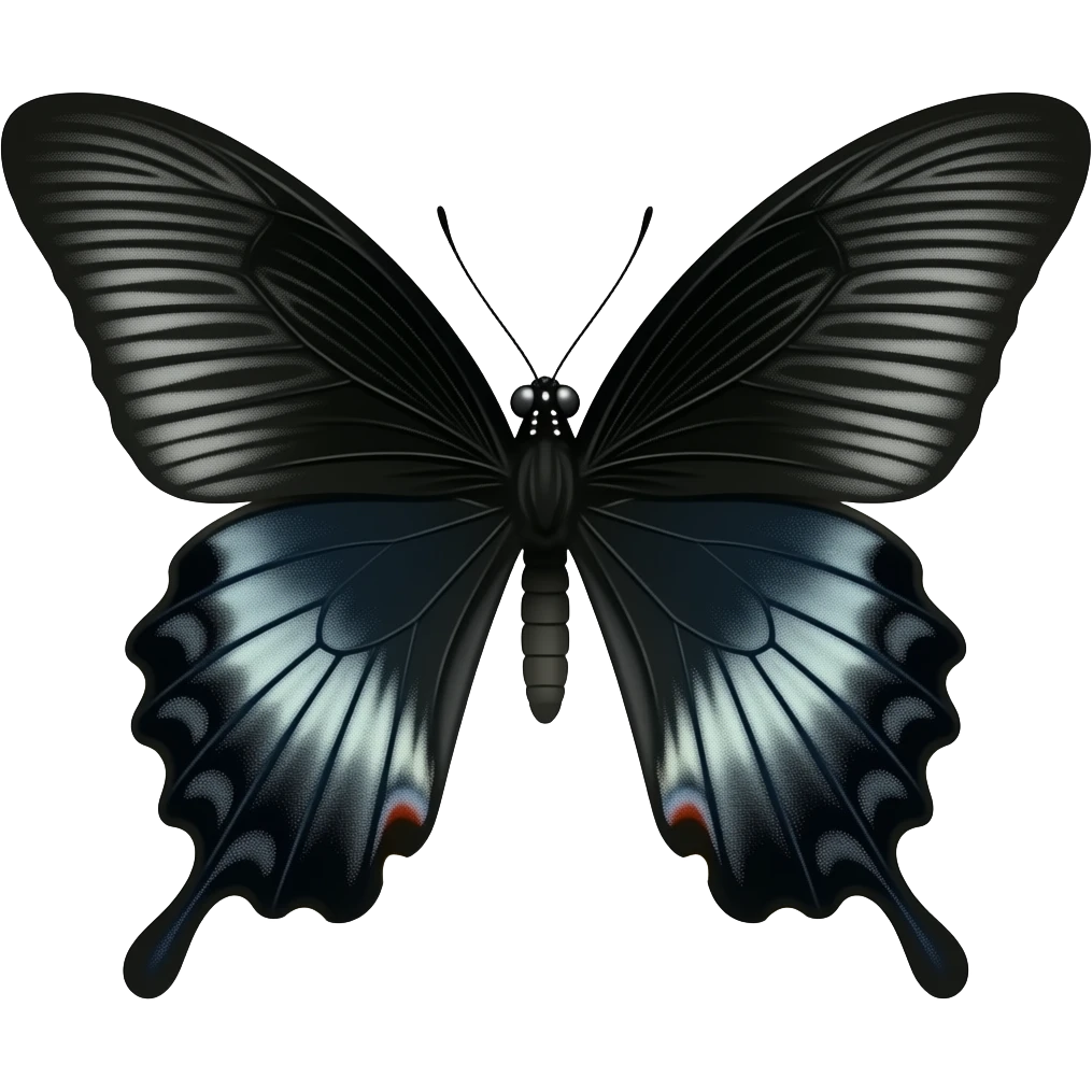 Black butterfly emoji