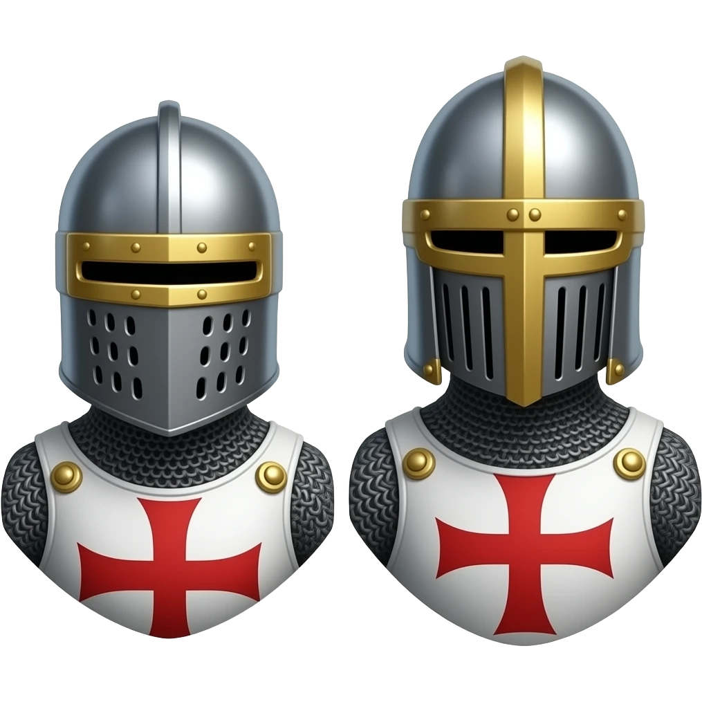 Two templar knights emoji