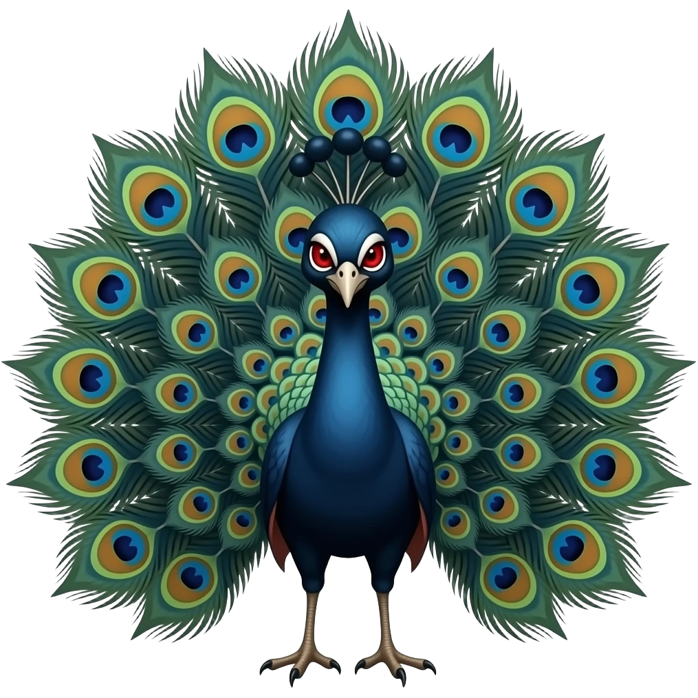 vampire peacock emoji