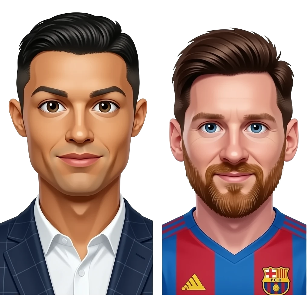 Cr7 and messi emoji