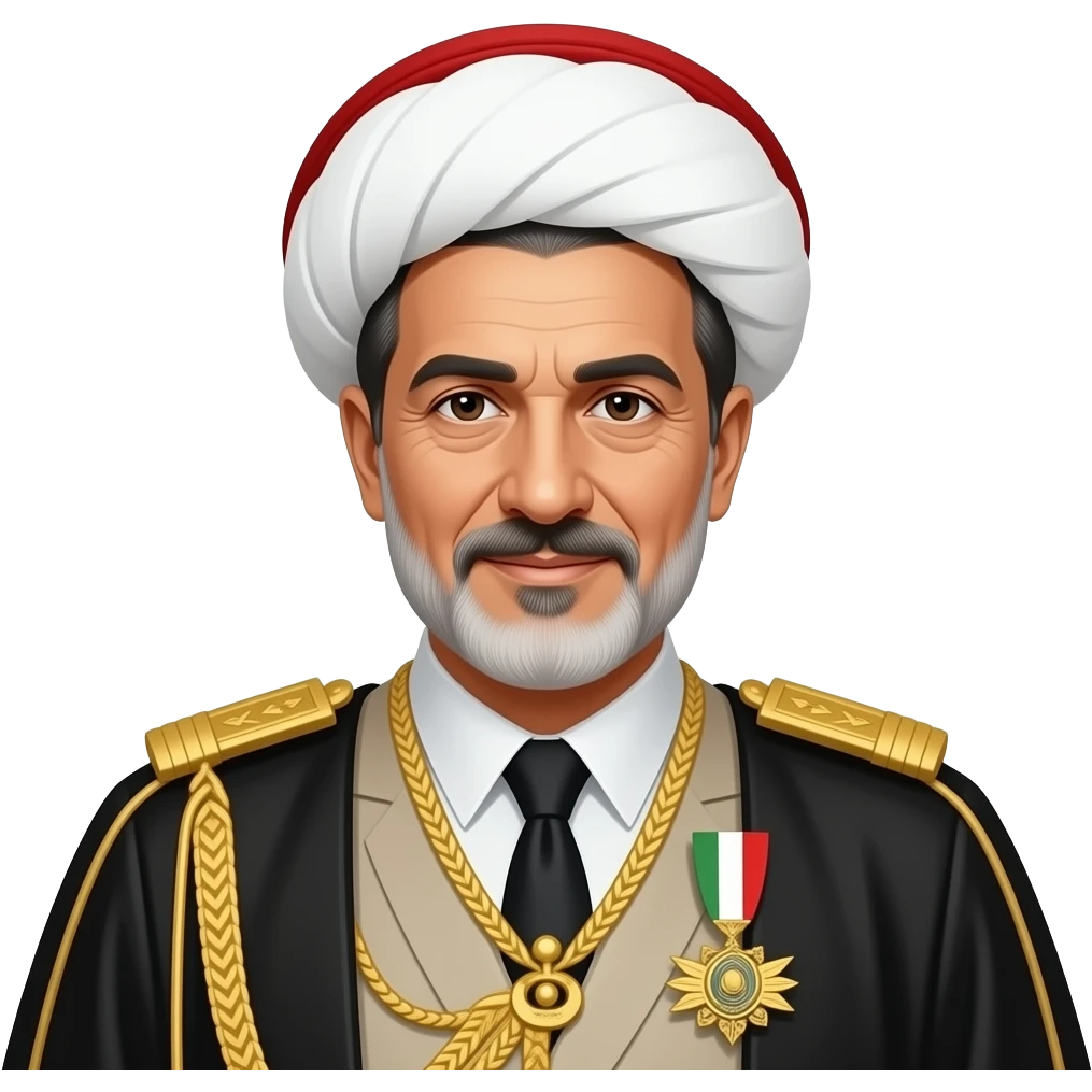 Make an emoji of the Shah of Iran (Mohammad Reza Shah Pahlavi). emoji