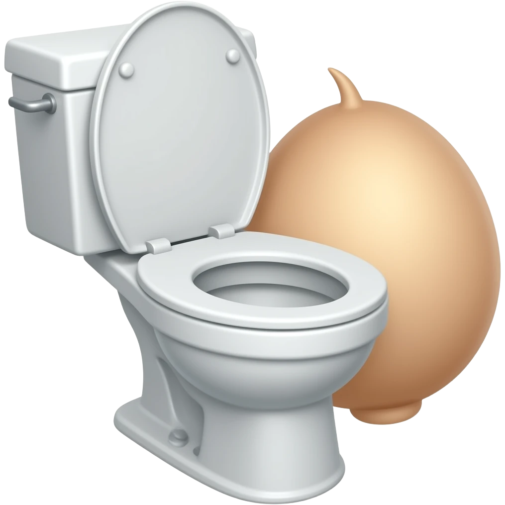 Big shit in the toilet emoji