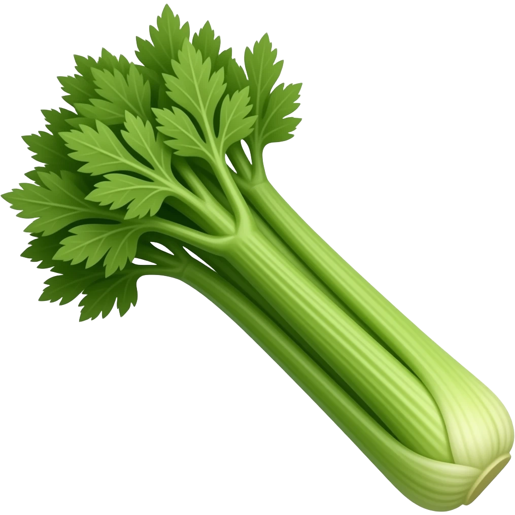 fresh realistic celery emoji