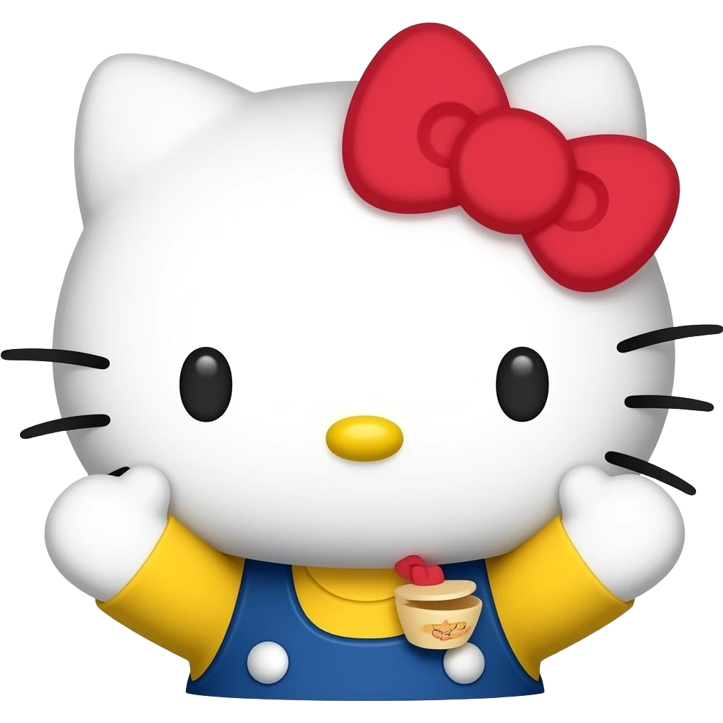 hello kitty hooray emoji
