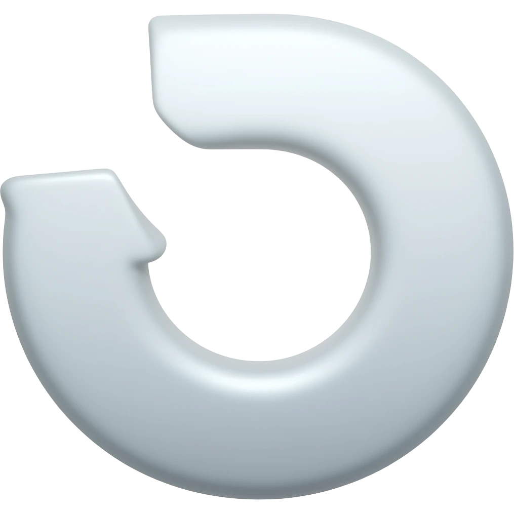 flecha con curva emoji