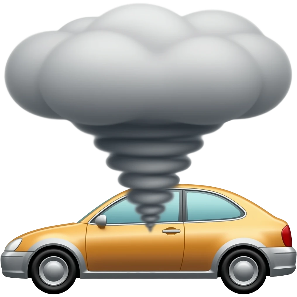 Tornado inercepting vicuile emoji
