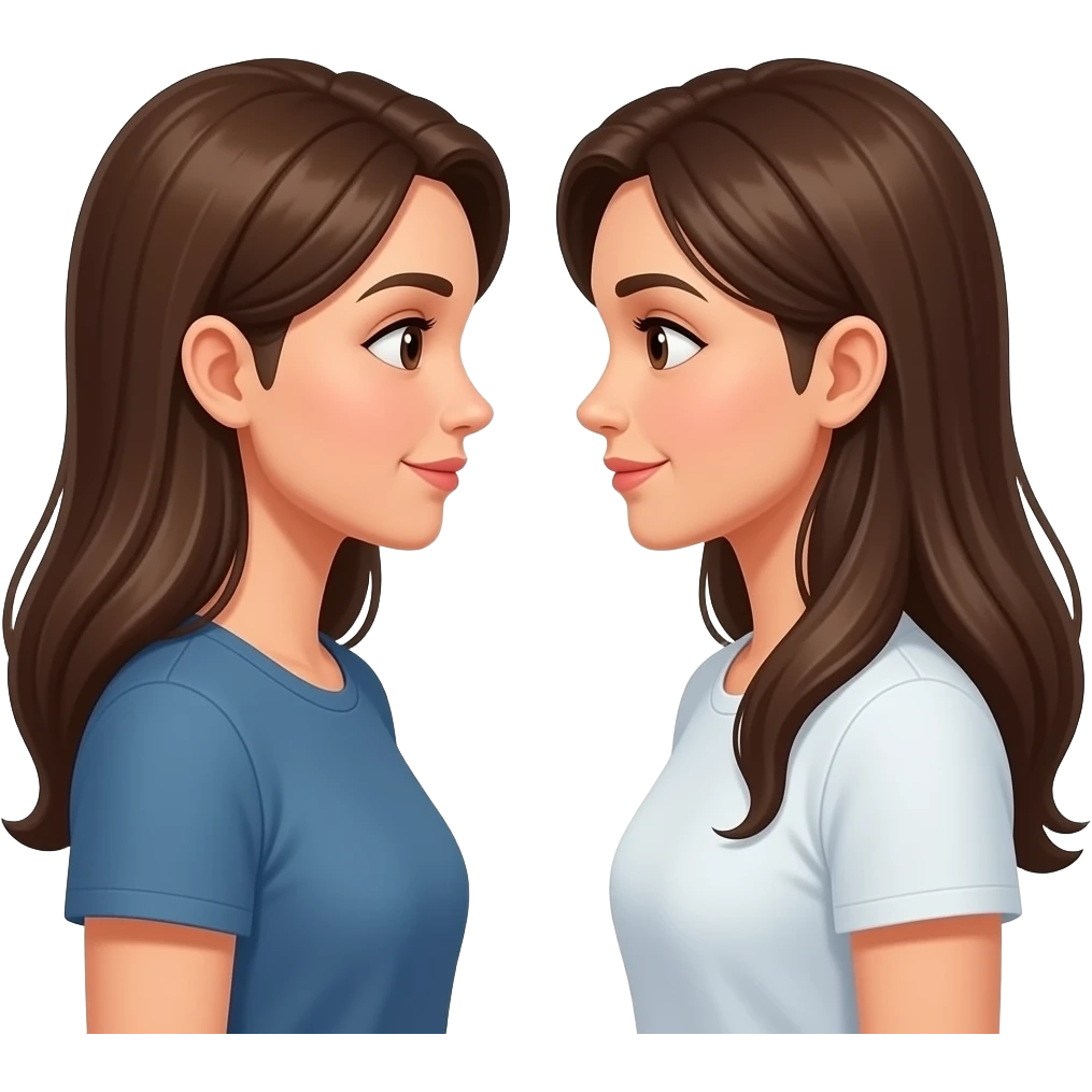 Testa testa tra donne emoji