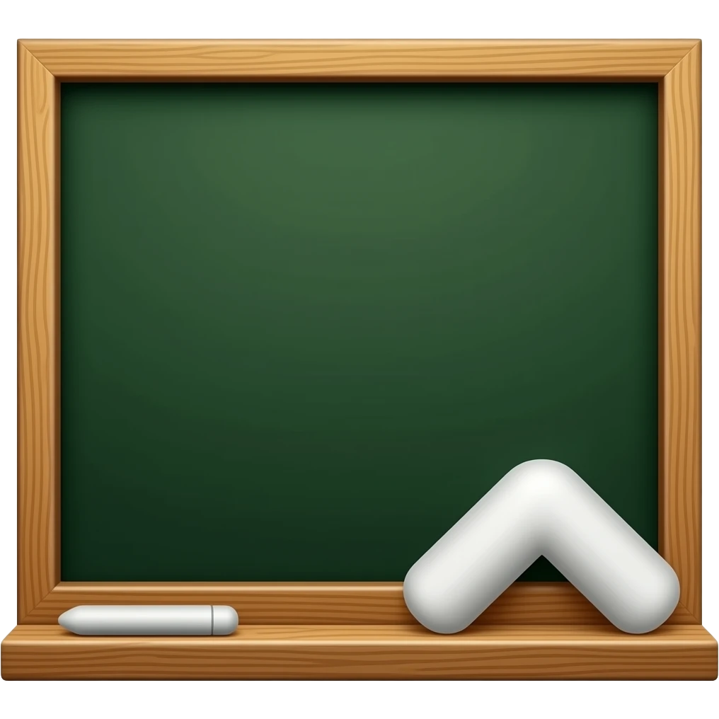 white chalk in classroom emoji