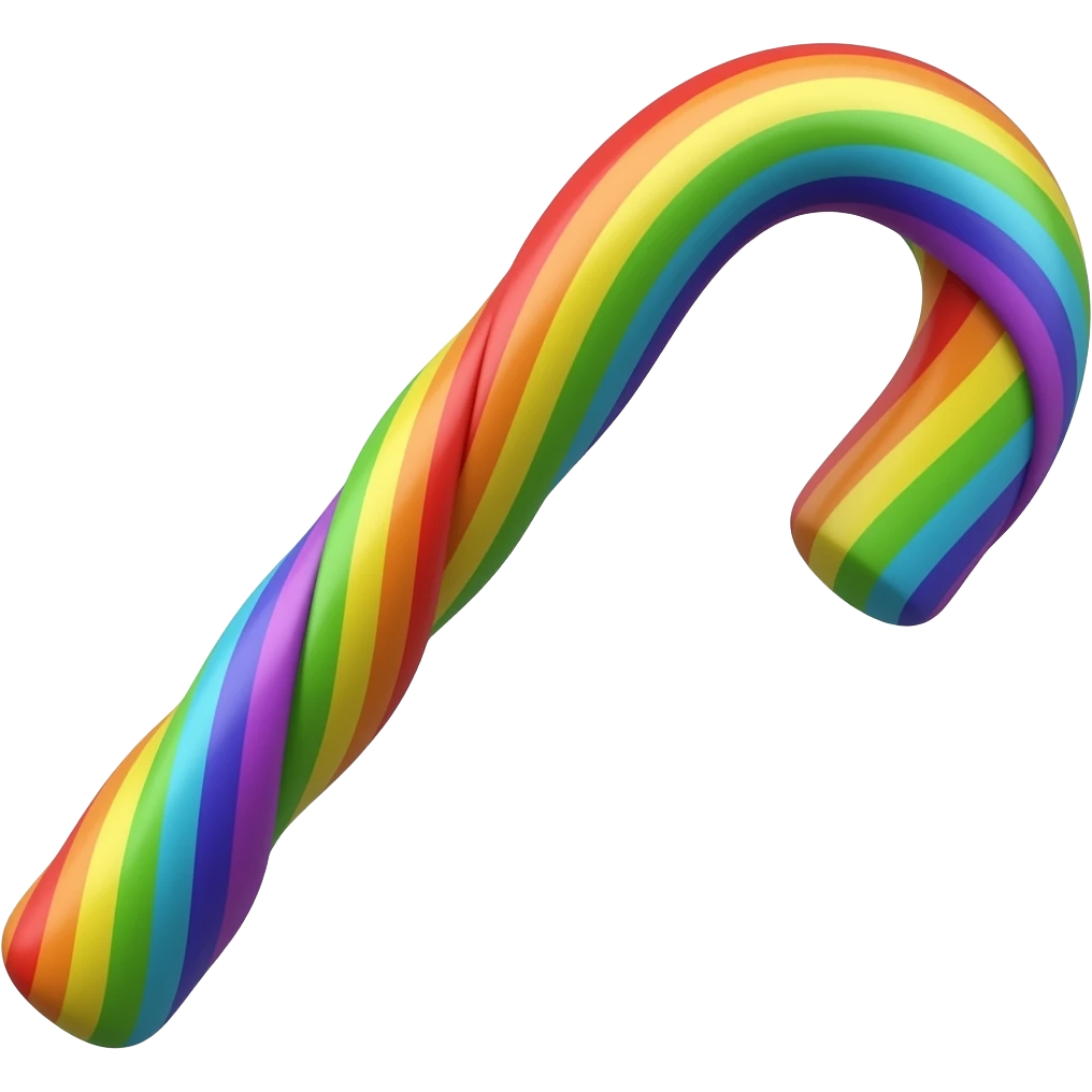 Rainbow licorice emoji