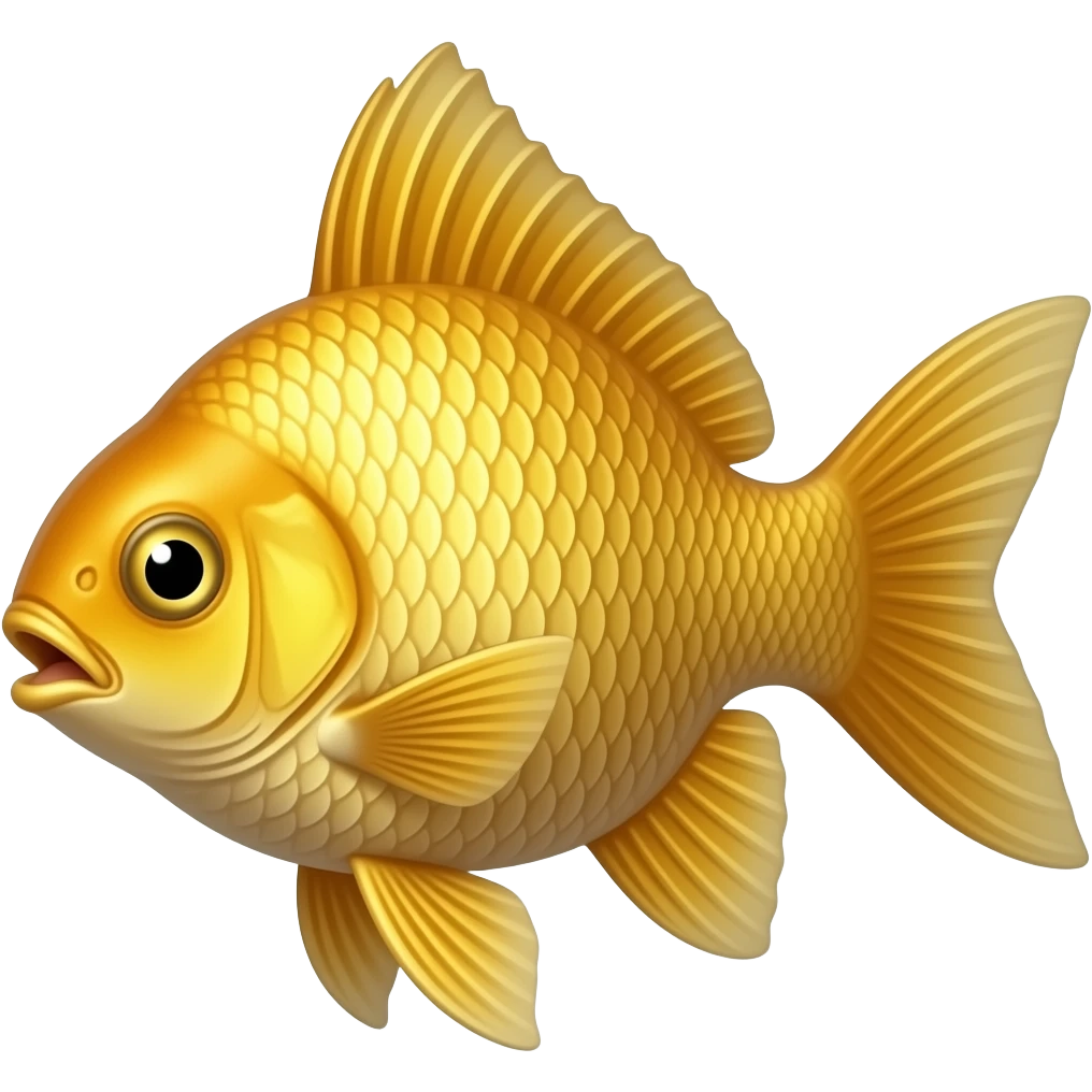 Golden fish emoji