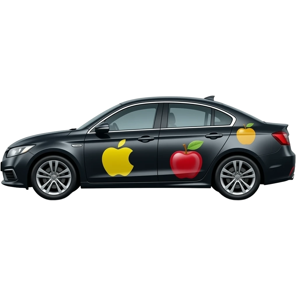 apple themed car emoji