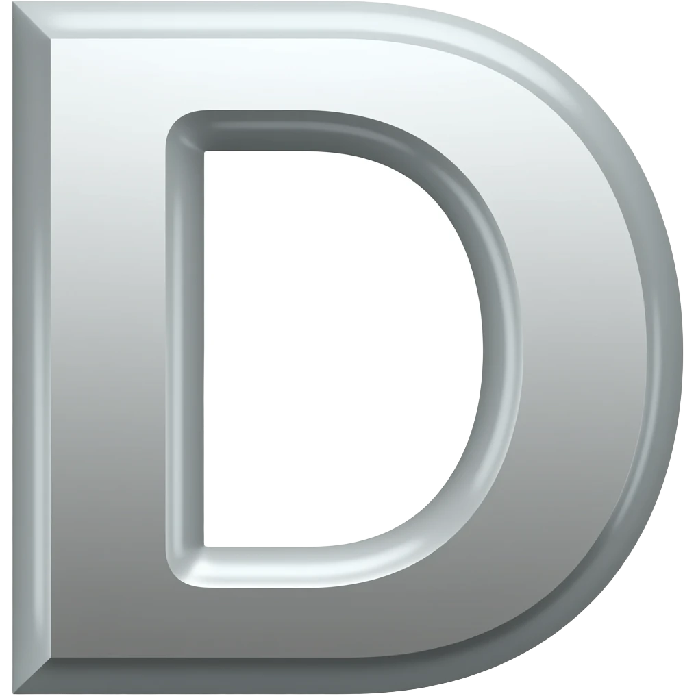 big d emoji