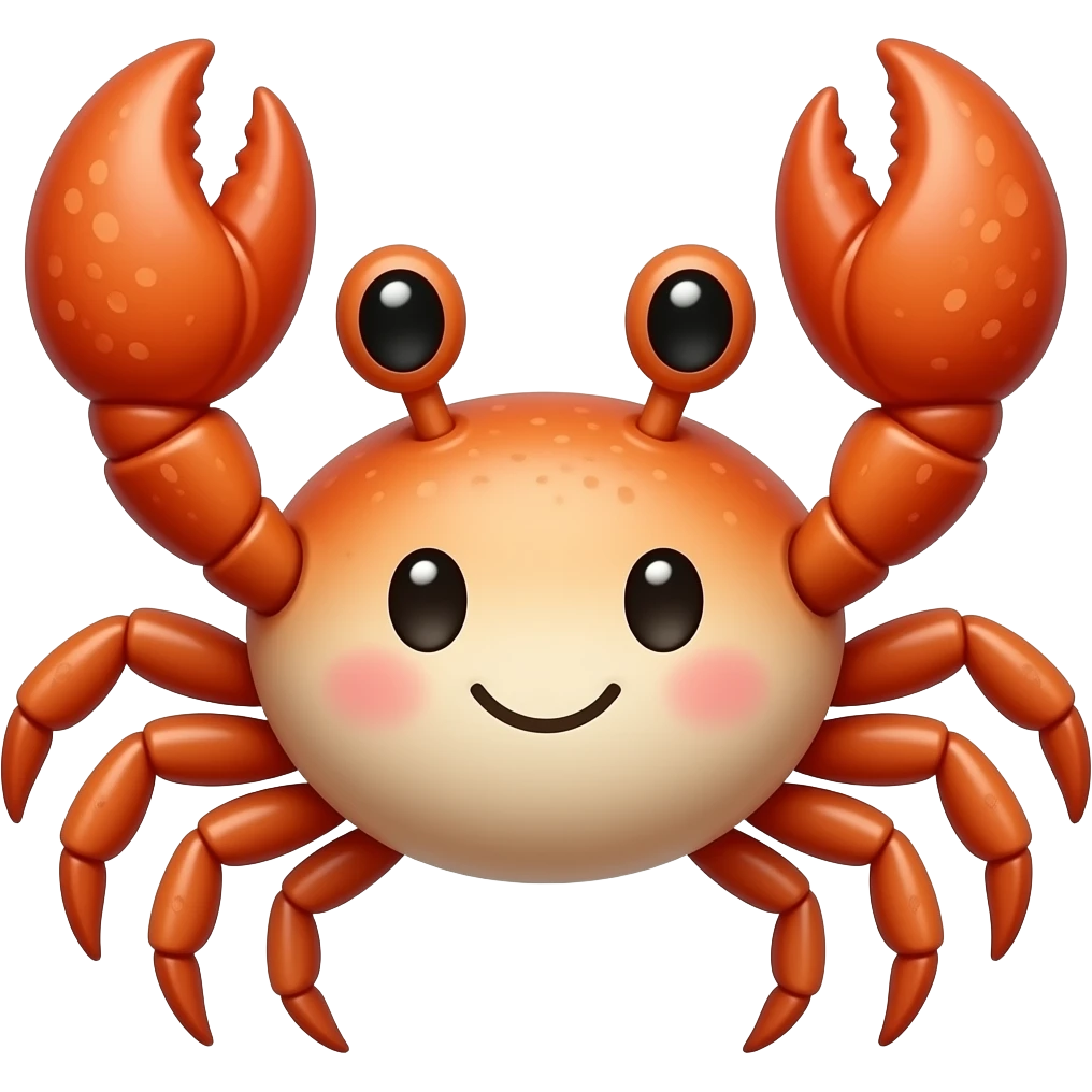 cute crab emoji