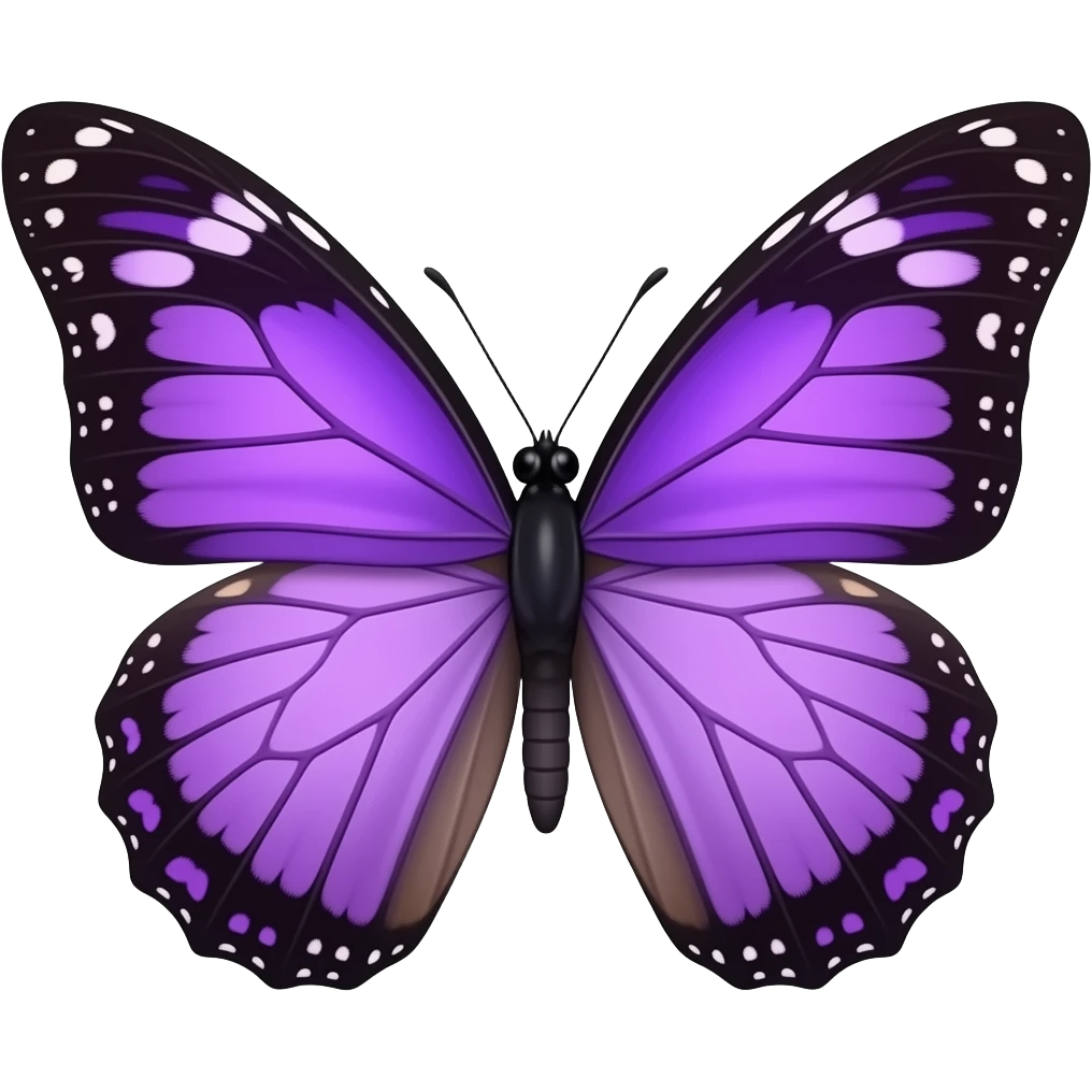 Purple butterfly emoji