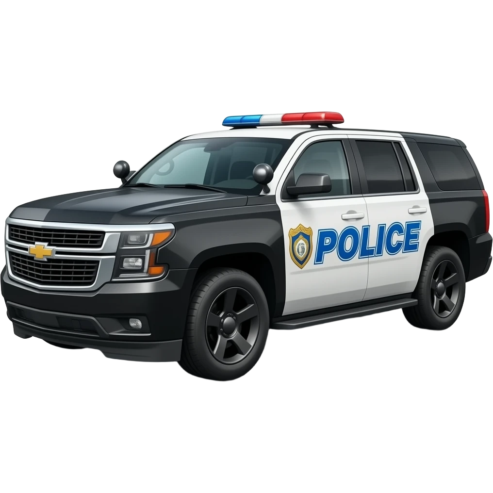 Police Chevrolet Tahoe Side emoji
