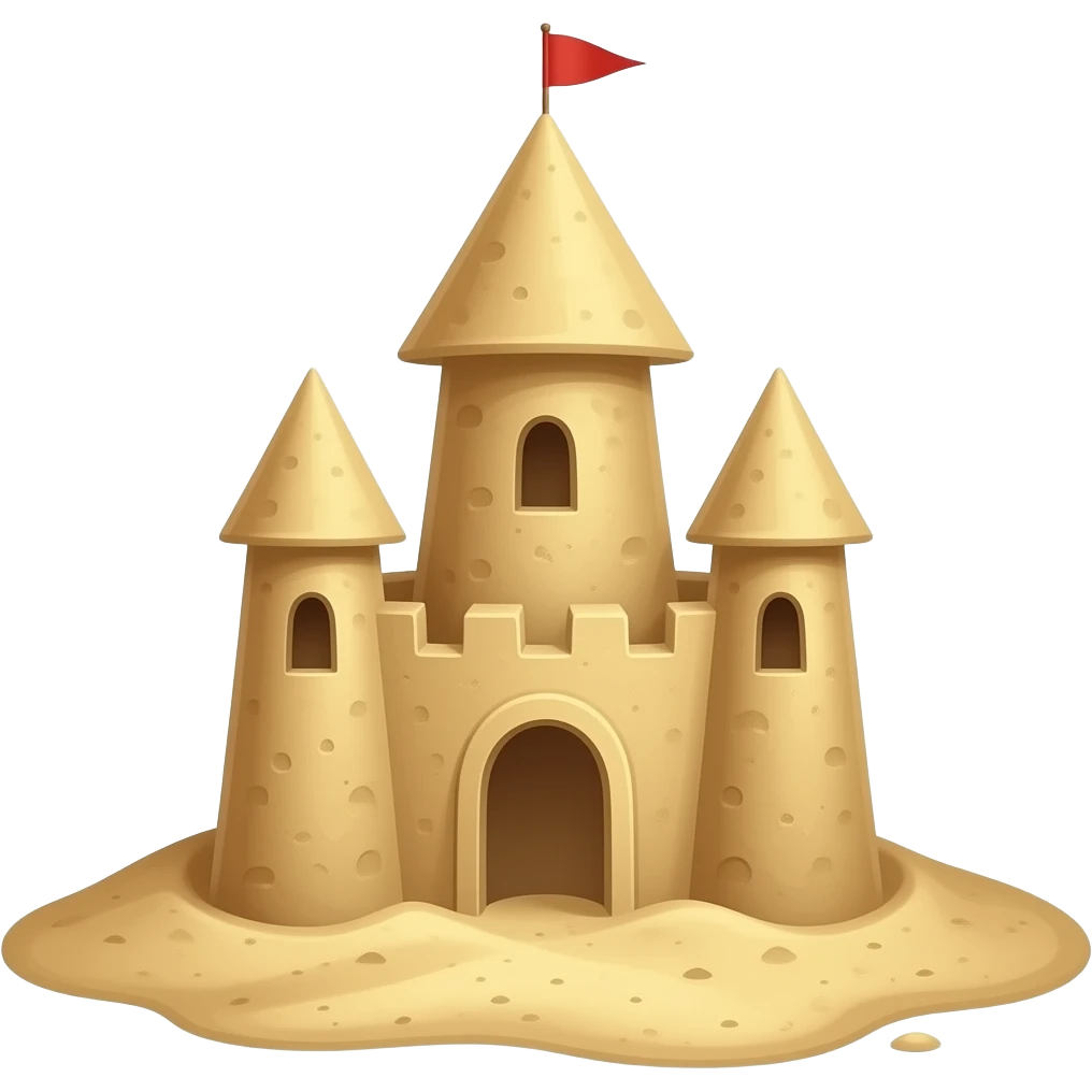 castillo de arena emoji