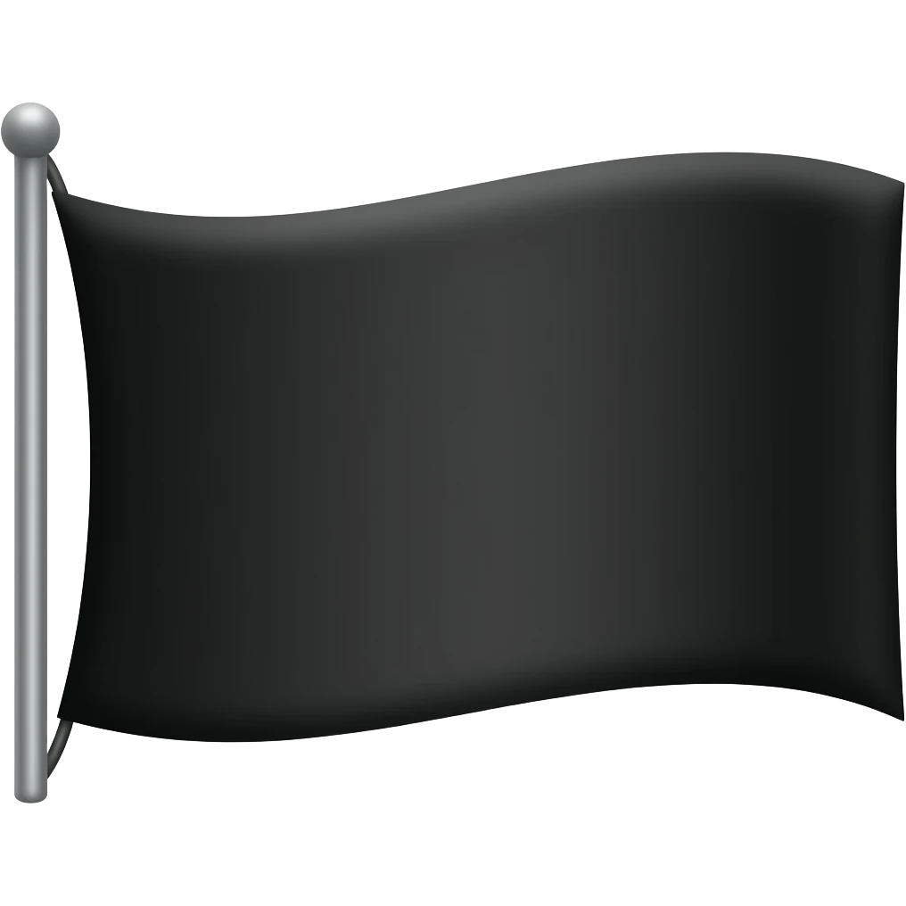 black flag emoji