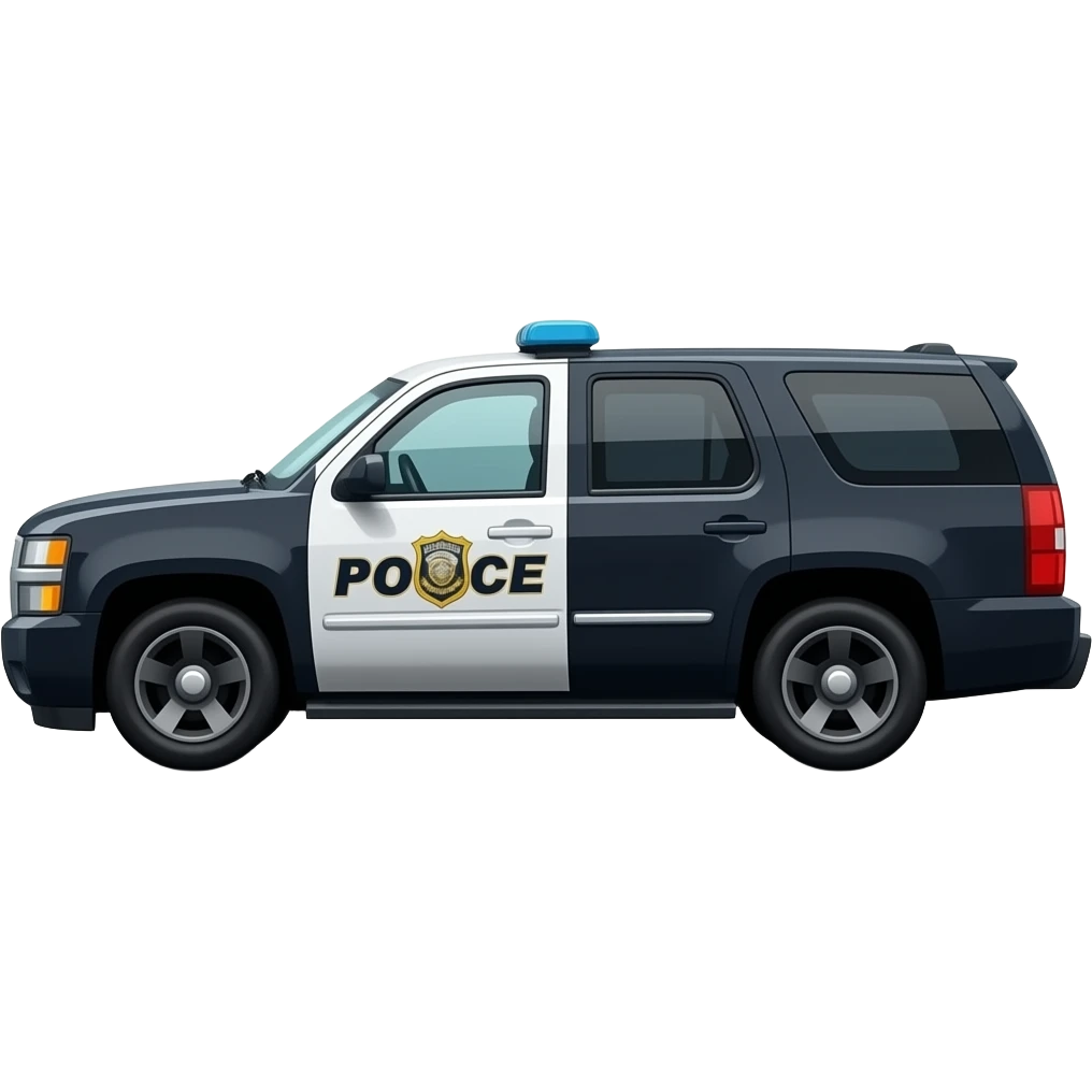 Police Chevrolet Tahoe Side emoji