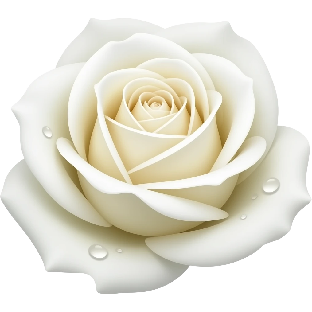 white rose emoji