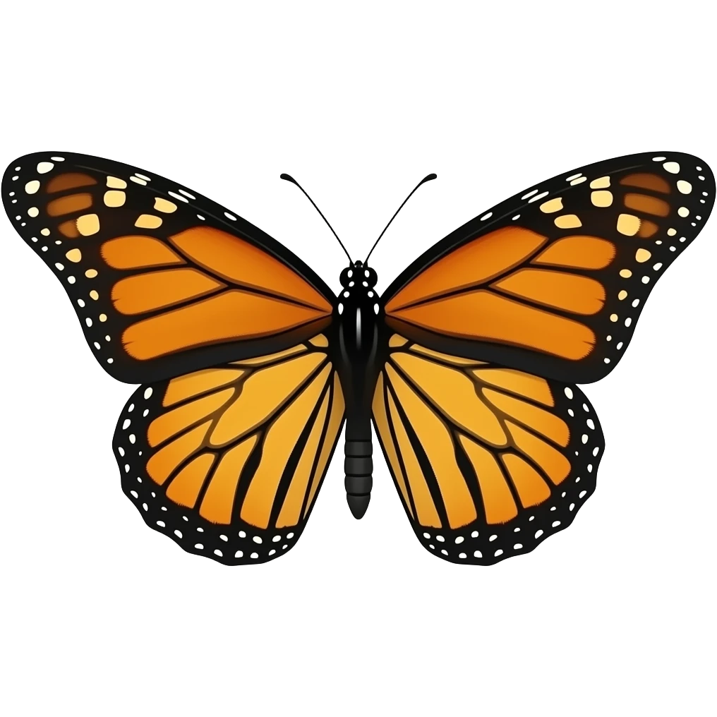 papillon monarque emoji