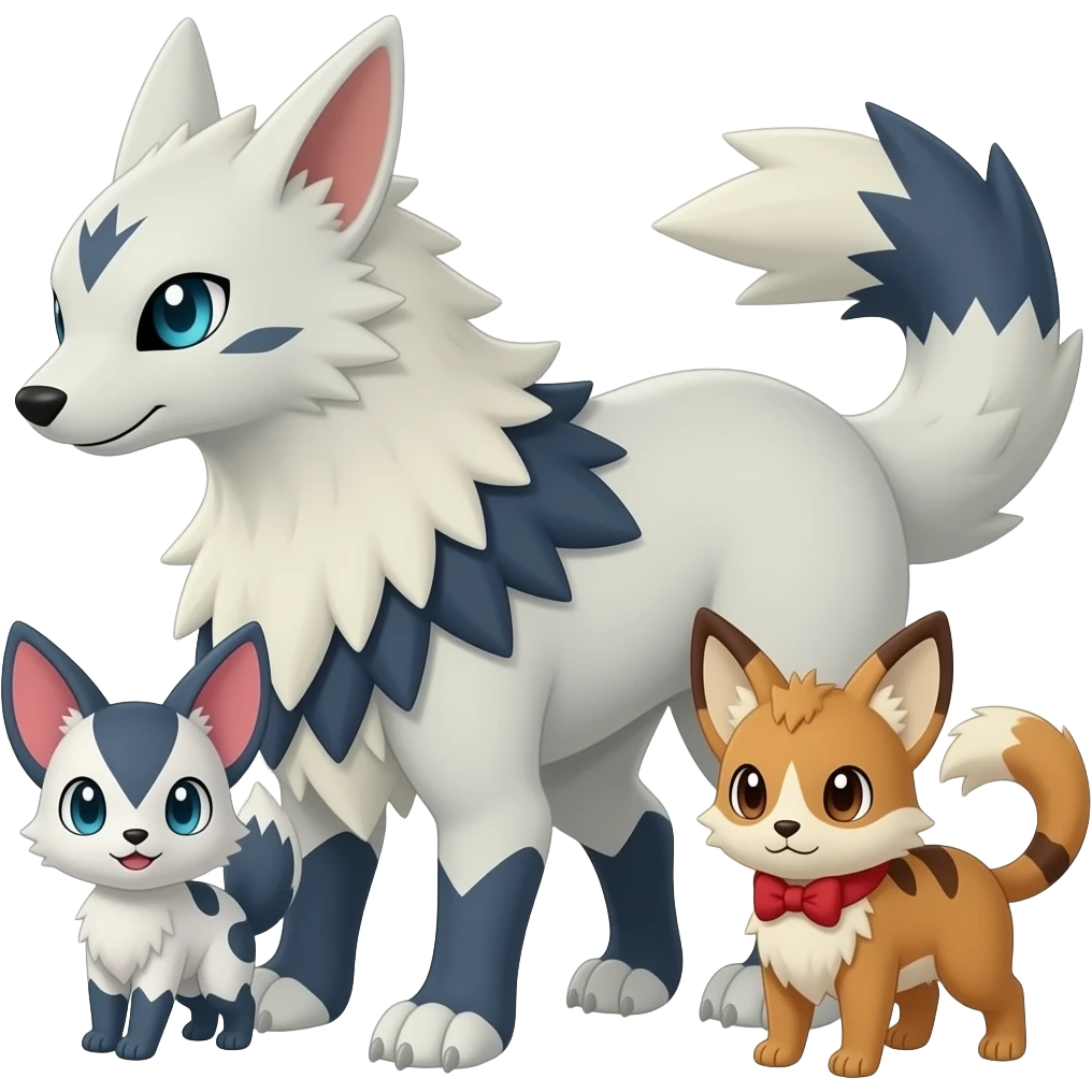 Meowstic-Kyurem-Minccino-Furret-hybrid emoji
