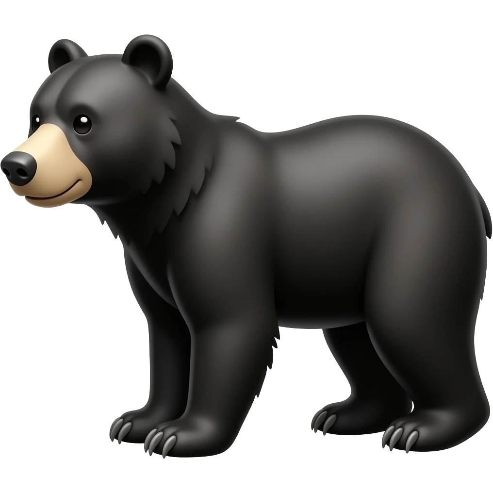black bear emoji