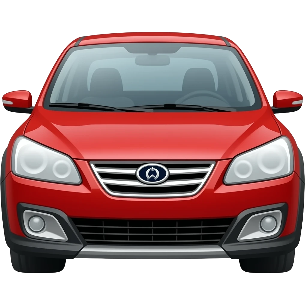 Red crossover car emoji