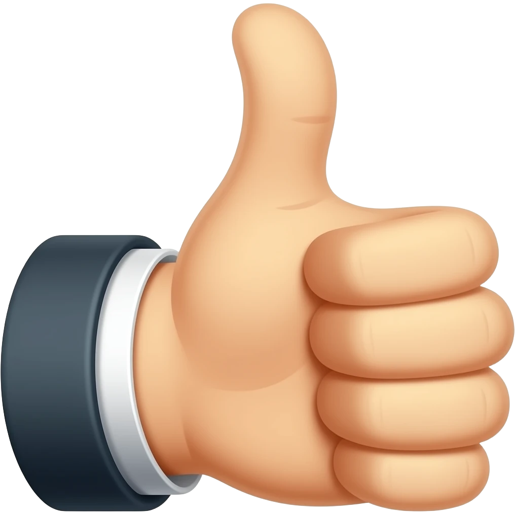 Pulgar arriba emoji