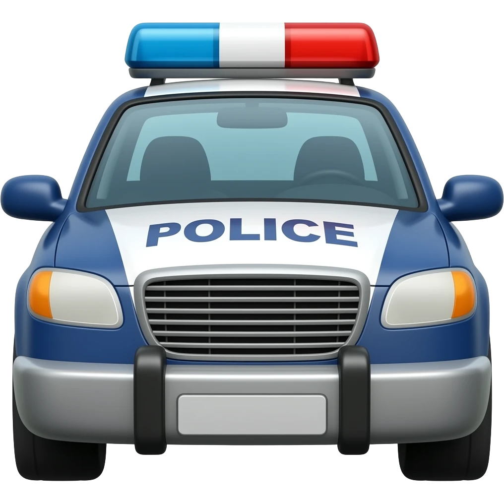 police car emoji