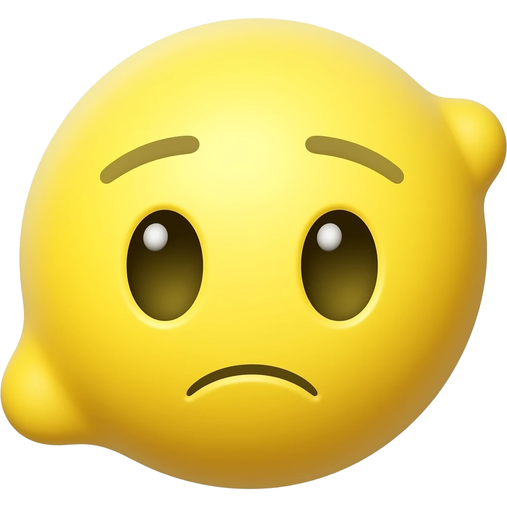 Emotionless lemon emoji