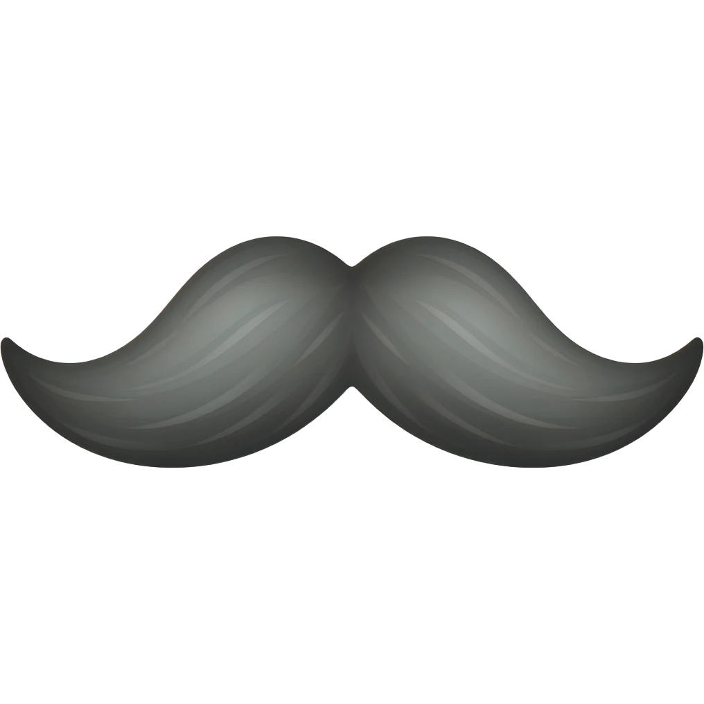 Mustache emoji