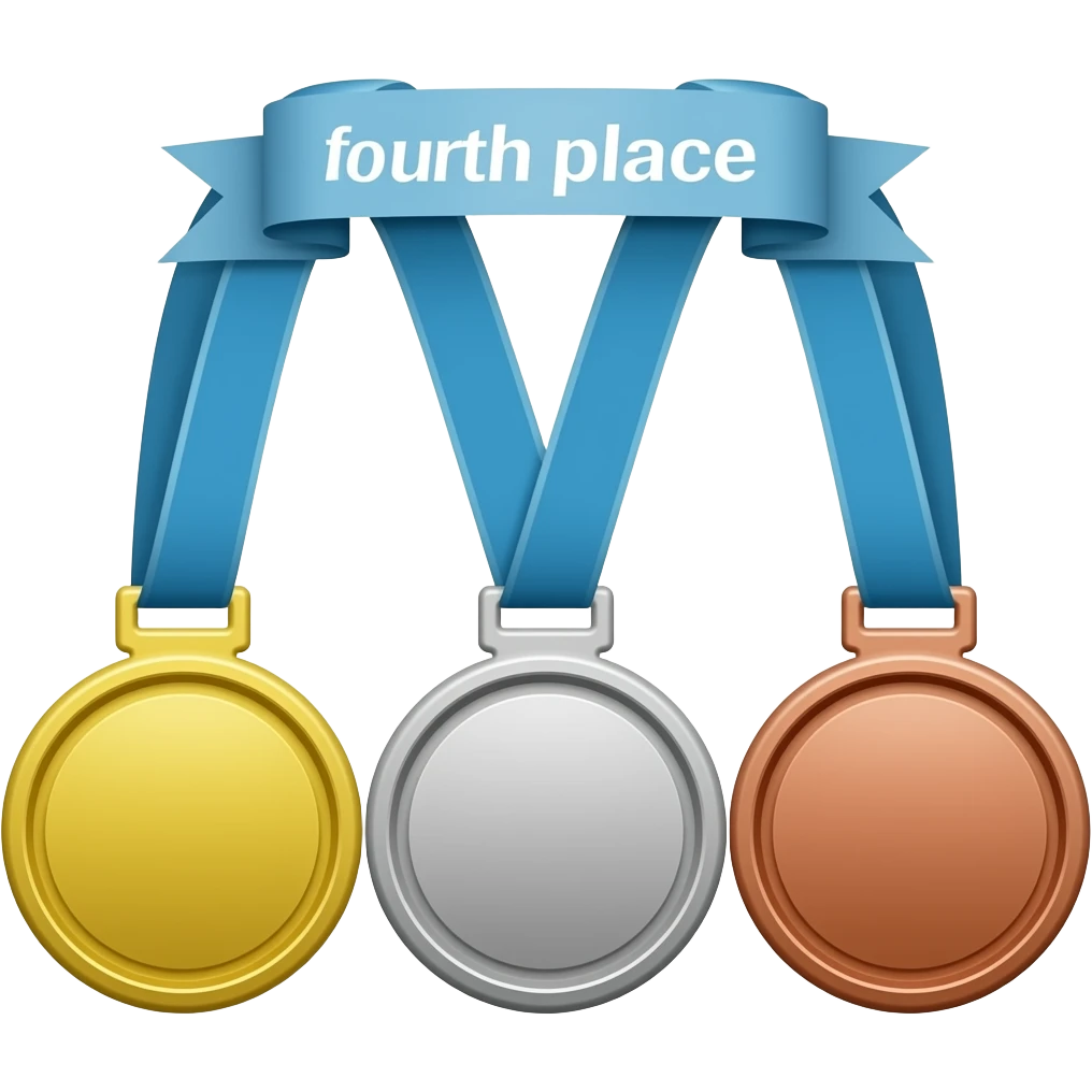 ​🥇🥈🥉 und ein platz 4 bitte emoji