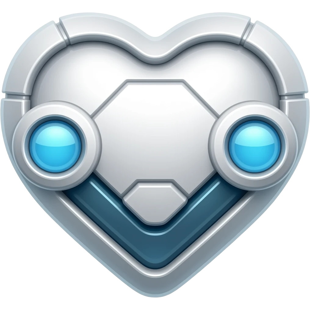 retro-futuristic heart emoji