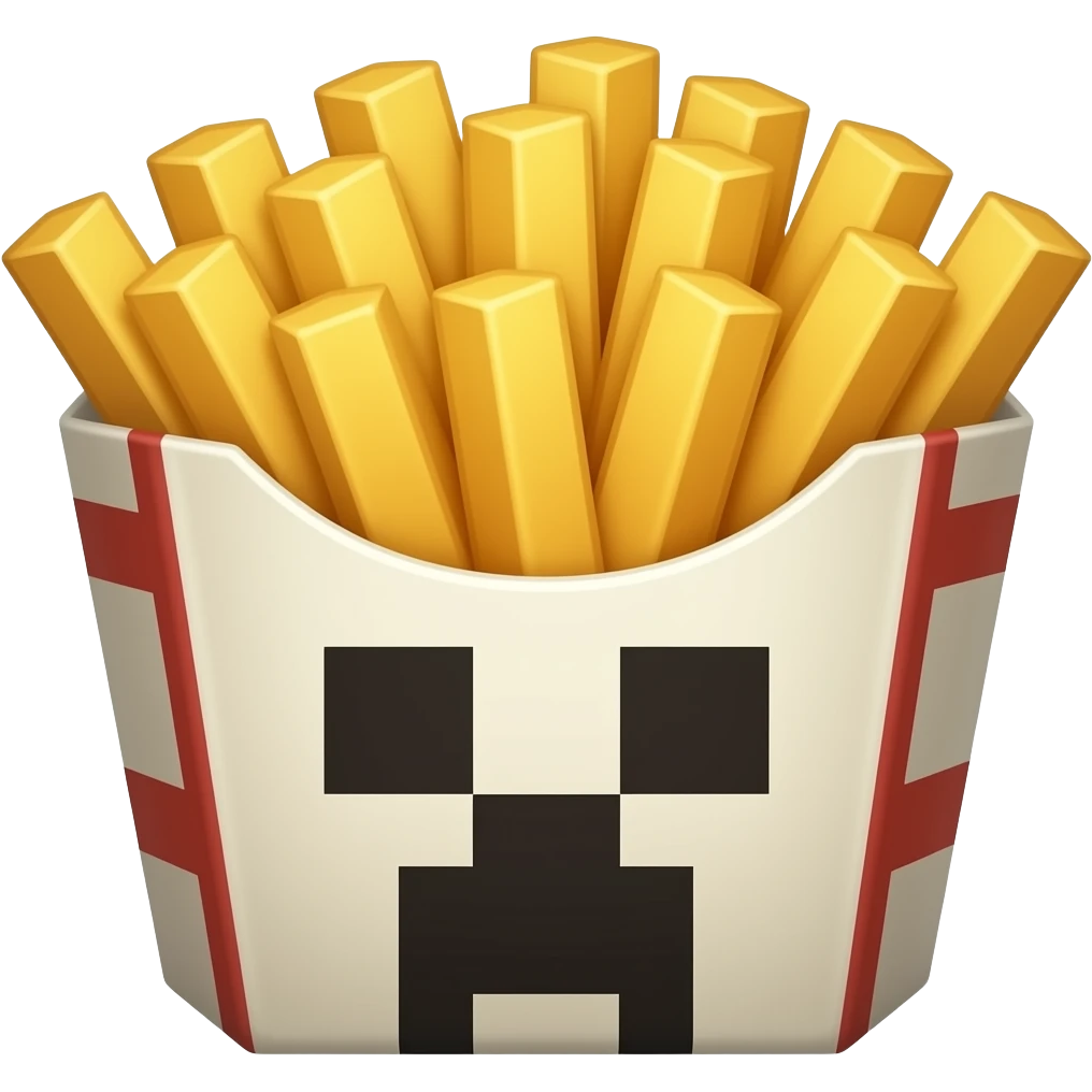 minecraft creeper fries emoji